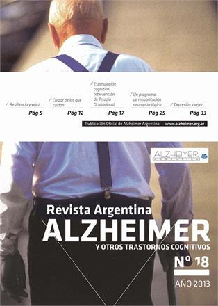 Portada de la Revista Alzheimer Nº 18, año 2013