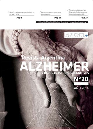 Portada de la Revista Alzheimer Nº 20, año 2014