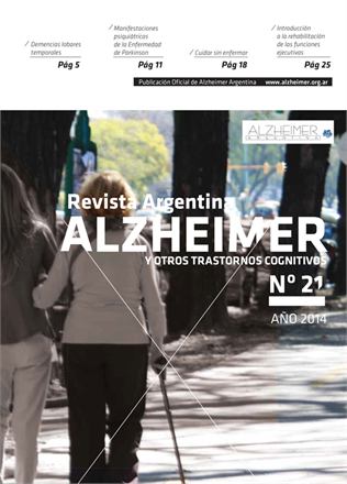 Portada de la Revista Alzheimer Nº 21, año 2014