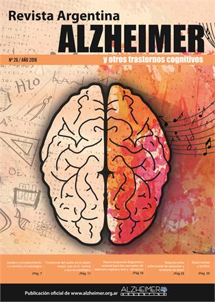 Portada de la Revista Alzheimer Nº 26, año 2018
