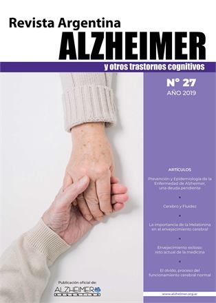 Portada de la Revista Alzheimer Nº 27, año 2019